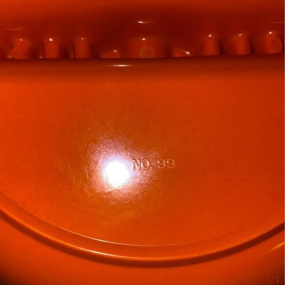 Vintage Dale Chemical Co. Orange Divided Serving Dish - Picture 8 of 8